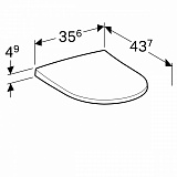 Унитаз с инсталляцией Geberit Acanto 500.128.21.A с горизонтальным выпуском