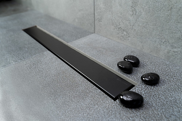 Душевой лоток Pestan Confluo Frameless Line 650 Black Matte