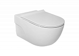 Комплект унитаз (чаша) Roca Meridian подвесной 34624L000 + крышка для чаши Roca Meridian Soft Close А801D12003 с микролифтом