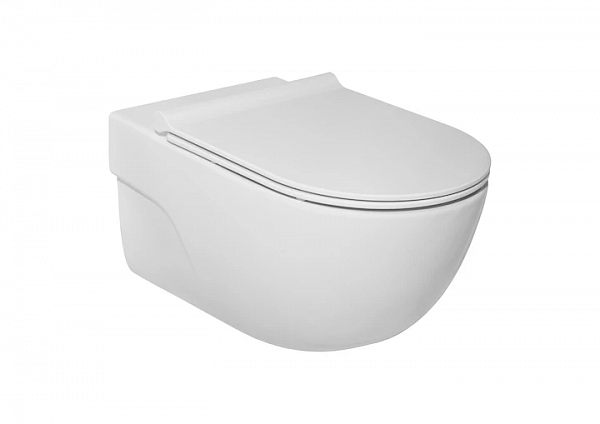 Комплект унитаз (чаша) Roca Meridian подвесной 34624L000 + крышка для чаши Roca Meridian Soft Close А801D12003 с микролифтом