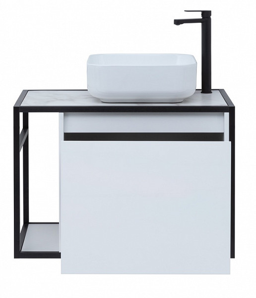 Тумба под раковину Aquanet Nova Lite Loft 75 R белый 00261649