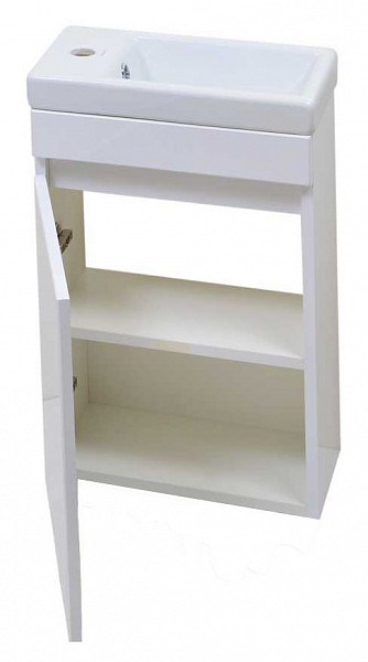 Тумба МОНИ 40 с умывальником Como  Правая подвесная (без ручки)