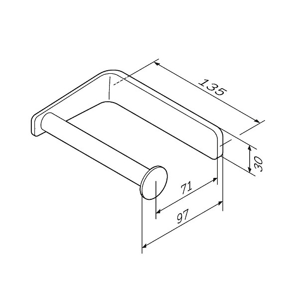 A50A34122 Inspire V2.0, Держатель для туалетной бумаги, черный, шт