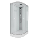 Душ.каб. NG-4312-14R (1200х800х2150) низкий поддон(13см) стекло МАТОВОЕ 3 места