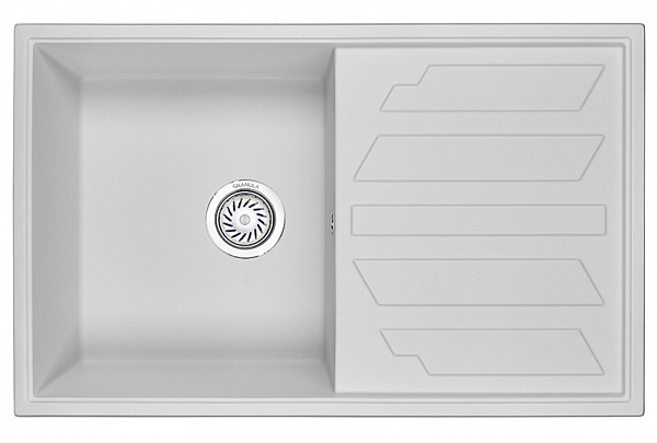 Мойка кухонная Granula прямоугольная кварц 8002, АРКТИК
