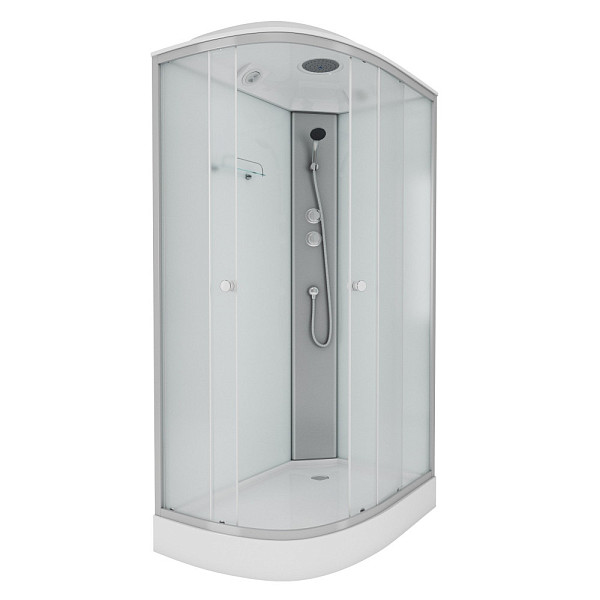 Душ.каб. NG-4312-14R (1200х800х2150) низкий поддон(13см) стекло МАТОВОЕ 3 места