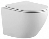 SET Aquatek ЕВРОПА+Geberit (458.123.21.1+AQ1901-00). Комплект  5в1(инсталляция+кнопка+крепеж+унитаз+крышка)