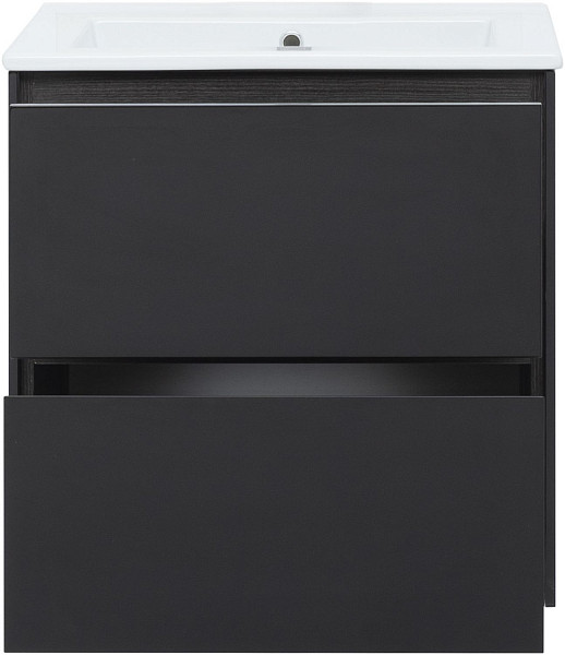 Тумба под раковину Aquanet Милан 65 черный глянец 00306379