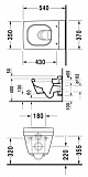 Унитаз Duravit 2ND Floor 2220090000 подвесной
