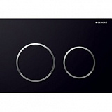 Клавиша смыва Geberit Omega 20 115.085.KM.1 черный, хром глянец