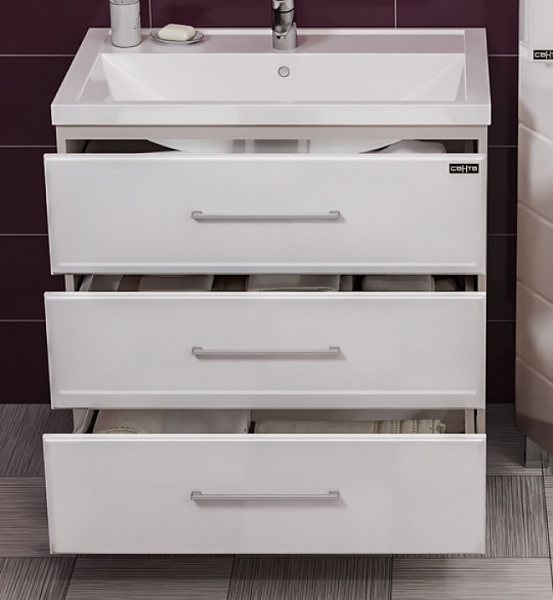 Тумба Омега 80 напольная (под раковину Фостер 80) Санта 207006