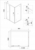 Боковая стенка NG-A100G (100х190) 1 место
