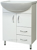 Тумба напольная Сити 60 с 2 ящиками Санта 201076, под раковину