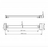 Фиксатор для стеклянной шторки Wasserkraft D162