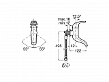 Смеситель Roca Frontalis для раковины 5A3557C00