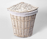 Плетеная корзина для белья с крышкой Wasserkraft Vils WB-560-M