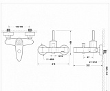 Смеситель для ванны с коротким изливом Bravat Spring F679113C-01
