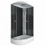 Душ.каб. NG-3524-14R BLACK (1200х800х2150) низкий поддон(26см) стекло  МОЗАИКА 4 места