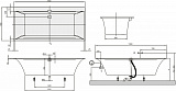 Квариловая ванна Villeroy & Boch Squaro Edge12 190x90 UBQ190SQE2DV-01