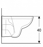 Комплект унитаза с инсталляцией, клавишей, сиденьем Geberit 458.122.NE.1