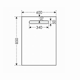 Зеркало Лондон 60 с LED-подсветкой Санта 900518