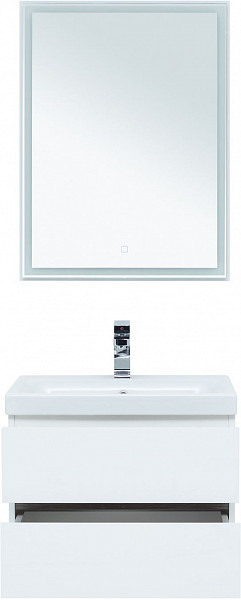 Тумба под раковину Aquanet Беркли 60 белый/дуб рошелье 00254289