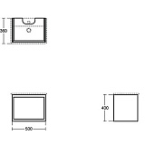 Тумба под раковину Ideal Standard Connect Air E0817EQ