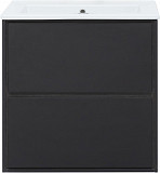 Тумба под раковину Aquanet Милан 65 черный глянец 00306379