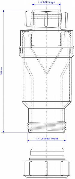 Сифон  McAlpine MRNRV32