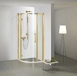 Душевое ограждение Azario ONTARIO 900х900х2000 L, без поддона, 8 мм