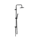 936000300 Scandinavian Pure душ.система: верх.душ 250 мм, ручн.душ 1 ф-ция, штанга 1050-1450, черны
