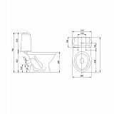 Унитаз-компакт Santeri Соната (комфорт) белый 1.P206.2.S00.00B.F
