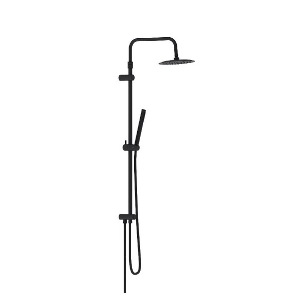 936000300 Scandinavian Pure душ.система: верх.душ 250 мм, ручн.душ 1 ф-ция, штанга 1050-1450, черны