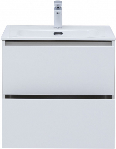 Тумба под раковину Aquanet Lino 60 (Flat) белый глянец 00287540