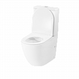 Унитаз-компакт Esfera белый, горизонтальный выпуск,двух режимный слив 3/6 литров, в комплекте с быстросьемным сиденьем микролифт, дюропласт Selena E011WG