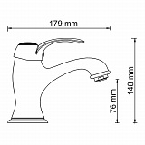 Смеситель для раковины Wasserkraft Isar 1303