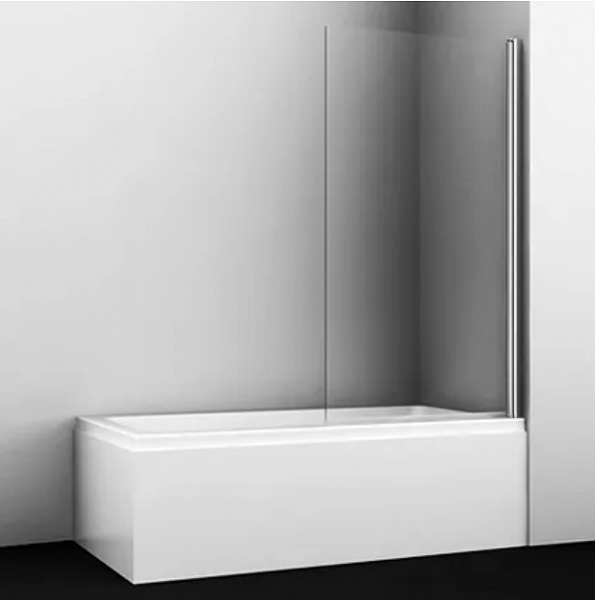 Стеклянная шторка на ванну Wasserkraft Berkel 48P01-80