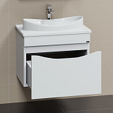 Тумба для умывальника подвесная "Сатурн 70" 1 ящ.( ум. Вега 70 литой мрамор) СанТа