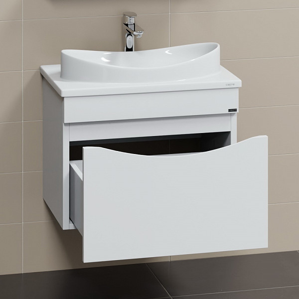 Тумба для умывальника подвесная "Сатурн 70" 1 ящ.( ум. Вега 70 литой мрамор) СанТа