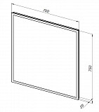 Зеркало Aquanet Оптима 70 белый матовый 00288964