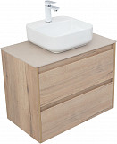 Тумба под раковину Aquanet Nova Lite 75 дуб крафт (2 ящика) 00287902
