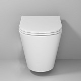 Унитаз Vista NG-9302 (495*365*375) подвесной БЕЗОБОДКОВЫЙ с тонкой крышкой, 1 место