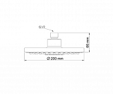 Встраиваемый комплект для душа с верхней душевой насадкой и лейкой Wasserkraft A14129