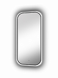 Зеркало Континент "Torry Led" с фоновой подсветкой, бесконтактным сенсором, черной окантовкой 600х1000