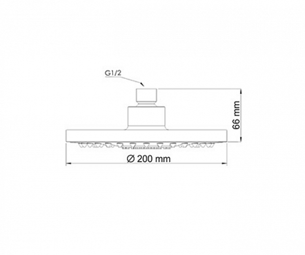 Встраиваемый комплект для душа с верхней душевой насадкой и лейкой Wasserkraft A14129