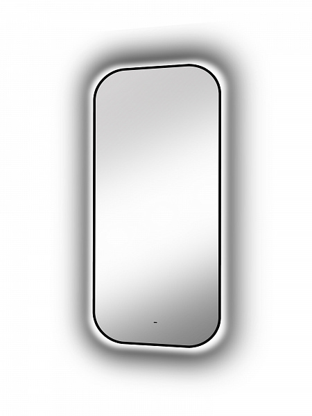 Зеркало Континент "Torry Led" с фоновой подсветкой, бесконтактным сенсором, черной окантовкой 600х1000