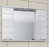 Зеркальный шкаф Родос 100, со светом Санта 106018