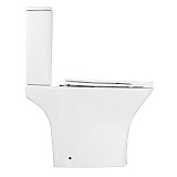 Унитаз-компакт Azario FRETTA Square N 340х650х770 напольный, безободковый, c быстросъемным сиденьем микролифт (AZ-1038A N)