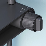 F0785A622 X-Joy, душ.система: см-ль-полка д/душа, душ.штанга, верхн. душ 220мм, ручн душ, черн.