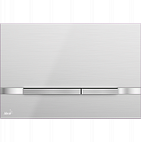 Клавиша смыва AlcaPlast FLAT INOX STRIPE мат/глянец
